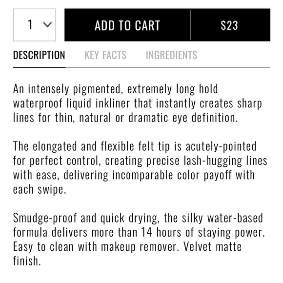 🆕IL MAKIAGE: Ink Liner (Fine Point Eye Liner)- Black - Picture 2 of 5